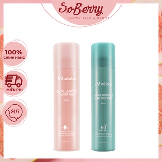 Xịt chống nắng trắng da mặt body jm solution sun spray 180ml kcn02