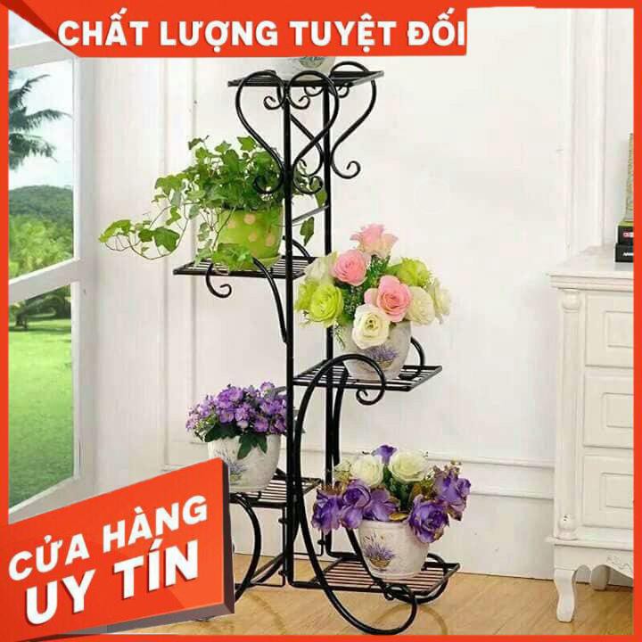 KỆ ĐỂ CHẬU HOA CÂY CẢNH 5 TẦNG Loại to đĩa vuông