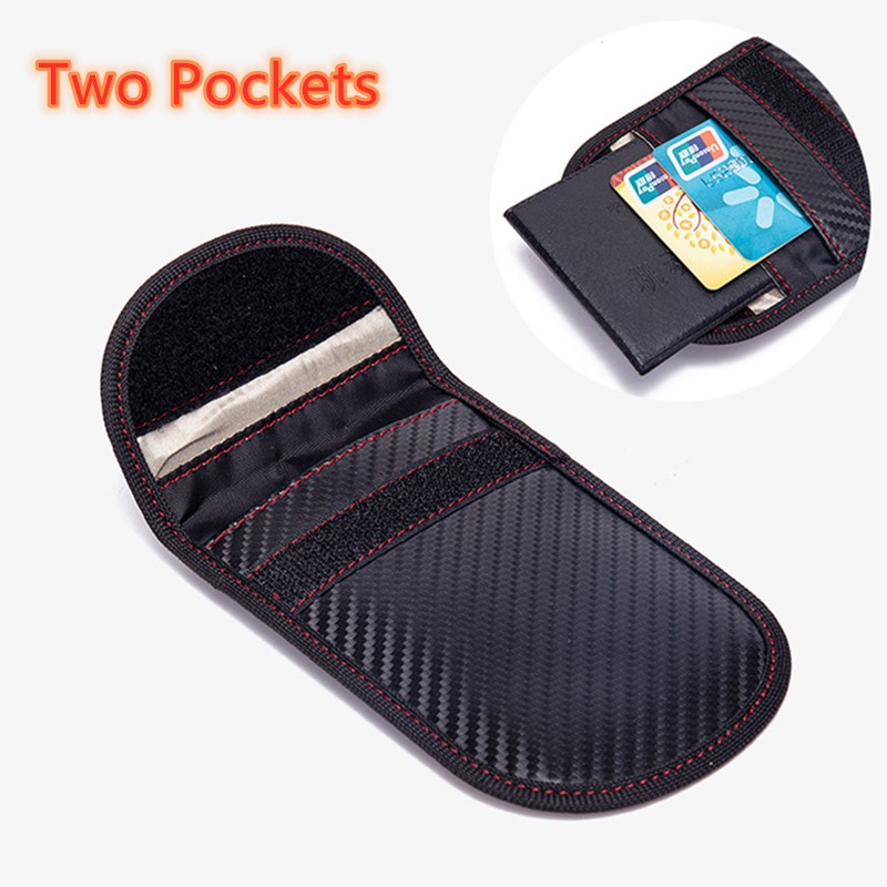 Ví Da Sợi Carbon Có Móc Treo Chìa Khóa Tiện Dụng Thời Trang Cho Nam