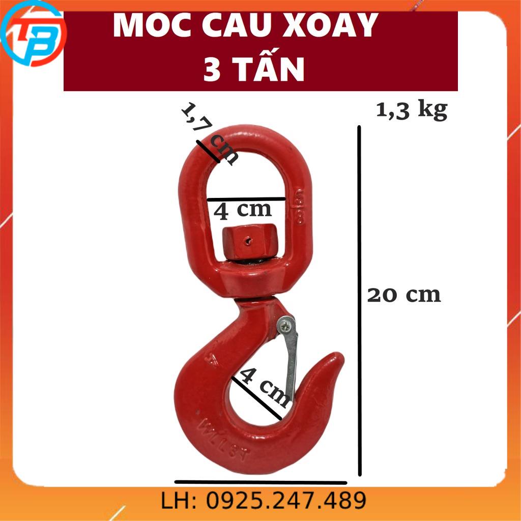 Móc Cẩu Xoay [ 3 tấn ] CÁP THÉP Thái Bình VinàN