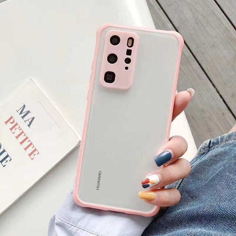 Ốp lưng samsung A51/A21S/A11/A31/A20/A30/A70/A71/A50/A50S/A30s/A10/M31/S9 plus/J7 prime nhám viền màu pastel bảo vệ cam | BigBuy360 - bigbuy360.vn