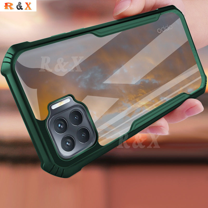 Ốp Lưng Chống Sốc Trong Suốt Cho Oppo A52 A92 A3S A5 A9 A5S A7 A12E A31 A91 A53 Reno 4 3 2f F17 F9 Pro