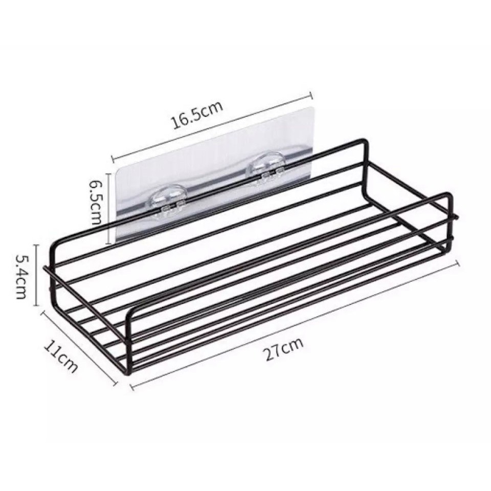 Kệ để đồ nhà tắm , kê gia vị gắn tường 1 tầng (màu đen), kệ để đồ nhà tắm...