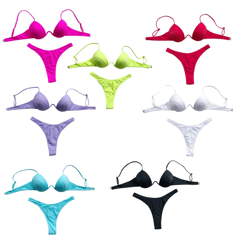 Set Bikini Cúp Ngực nhiều màu (underwire)