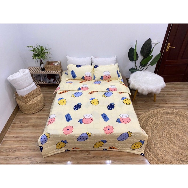 CHĂN HÈ thu [ Sét 5 món ] chất đẹp mềm mịn (Được lựa mẫu) -Luis bedding