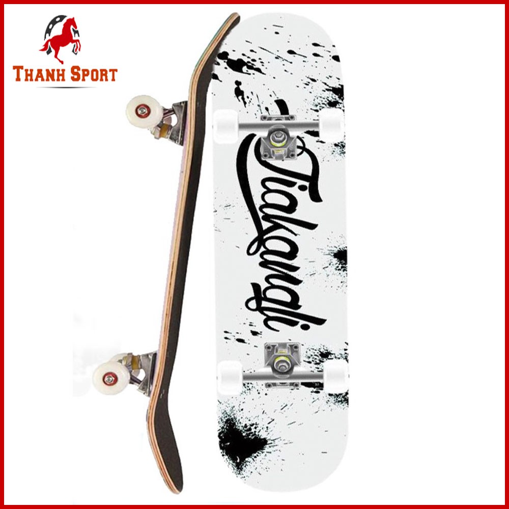 Ván Trượt Thể Thao Skateboard Mặt Nhám Cao Cấp Gỗ Phong Ép 7 Lớp Cơ Bản Và Chuyên Nghiệp