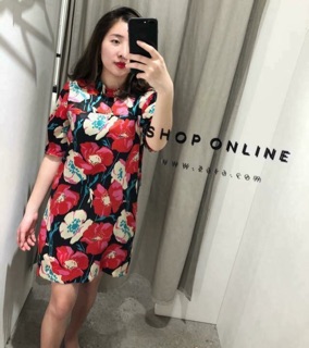 ĐẦM SUÔNG HOA ZARA