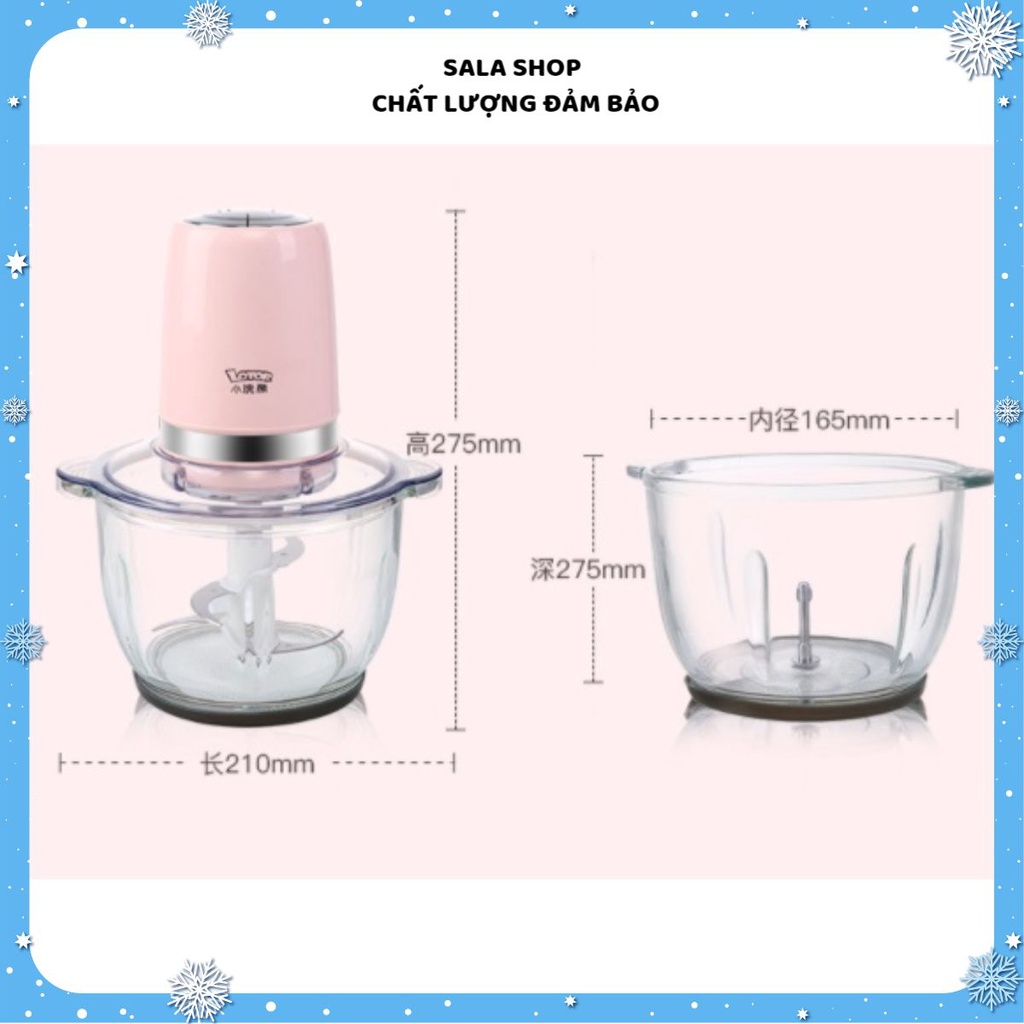 Máy xay thịt Lotor loại 2 lít và 1.2 lít, sử dụng để xay thịt, rau, củ, quả, thực phẩm cho bé
