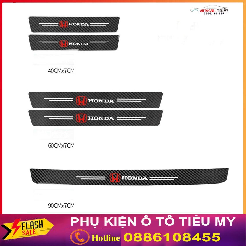 MITSUBISHI - Bộ 9 Miếng Dán Chống Trầy Xước Có Logo Hãng MITSUBISHI Bảo Vệ Cửa Và Cốp Xe Hơi,Ô Tô Chất Liệu Sợi Cacbon