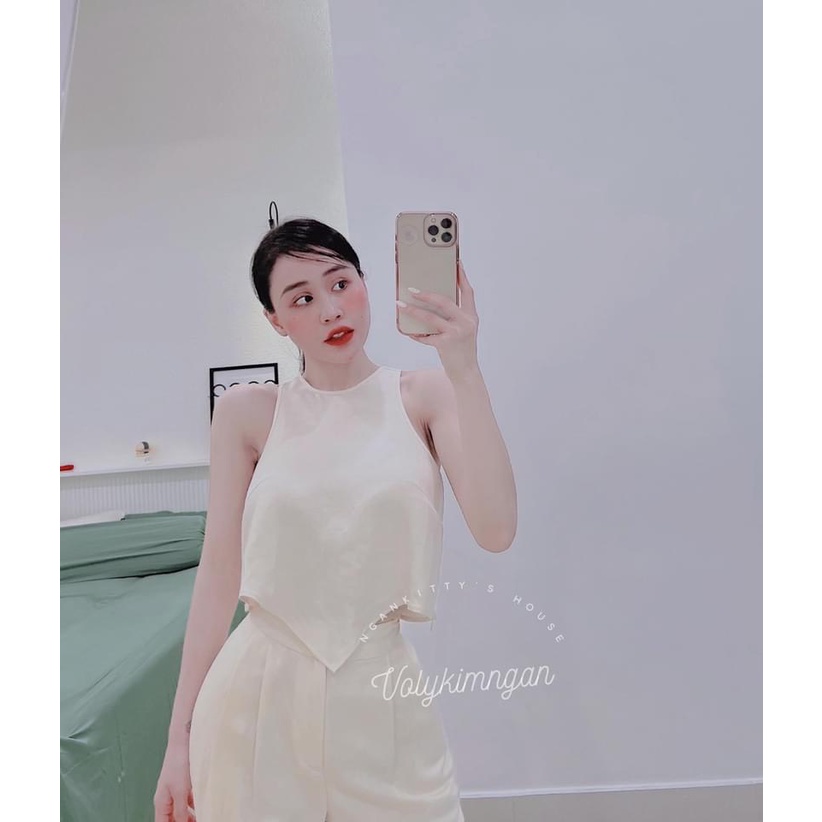 Set bộ đồ nữ áo yếm quần ống rộng siêu mát