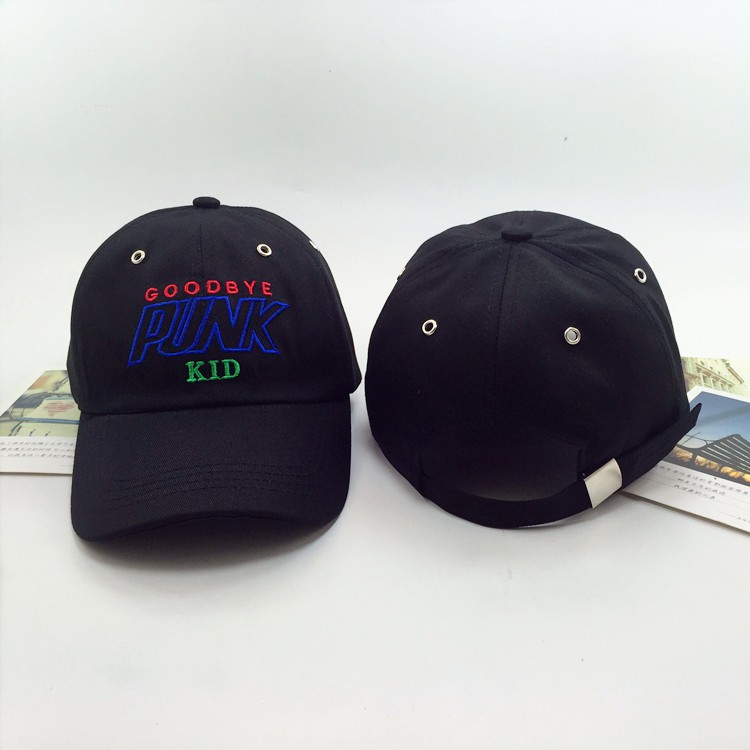 Mũ thêu Jin Zhiyuan iKon Kim Han Bin goodbye punk kid - Sẵn hàng