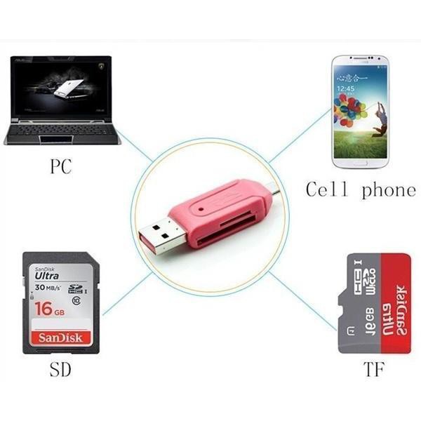 Đầu đọc thẻ nhớ Micro USB/USB OTG cho điện thoại và máy tính | BigBuy360 - bigbuy360.vn