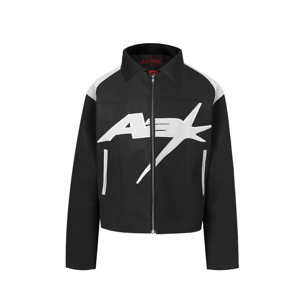 RANGER LEATHER CROP JACKET // Áo khoát da form Crop Aa Stu.