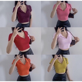 POLO CROPTOP tay ngắn 🌸