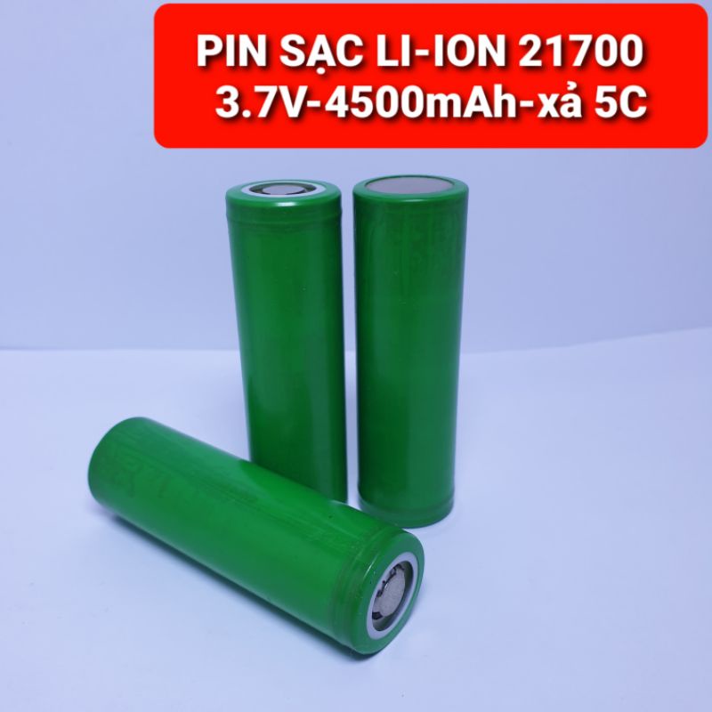 PIN SẠC LITHIUM 21700 - 4800mah Xả 5C(25A) - 3.7V MÀU NGẪU NHIÊN & KHÔNG CHỮ