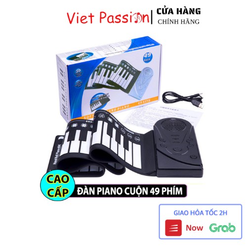 Đàn piano cuộn mang đi tiện lợi, bàn phím mềm dễ chơi Viet Passion