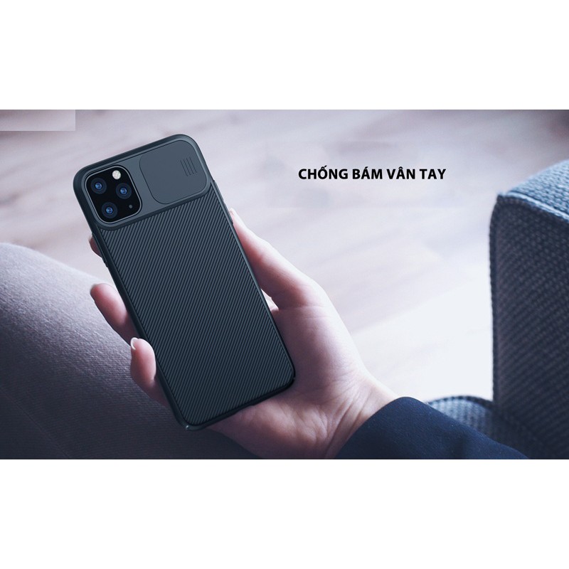 Ốp lưng bảo vệ Camera cho iPhone 7, 8, 11, 11 Pro, 11 Pro Max, SE 2020 nhựa cứng vân sần chống bám mồ hôi, bụi bẩn