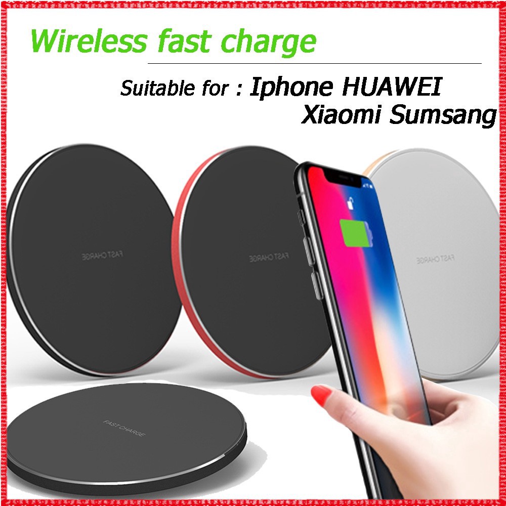 Đế Sạc Nhanh Không Dây Loại C Cho Iphone Huawei Samsung Xiaomi