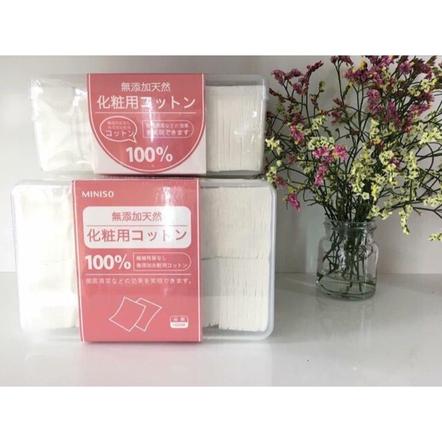 ❗️❗️❗️[TẶNG QUÀ+GIẢM SHOCK]: Bông tẩy trang Miniso 1000 miếng nhật bản