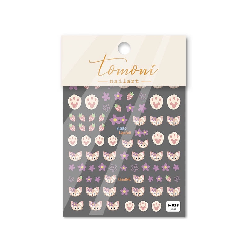 sticker lụa 5d cao cấp hoạt hình dán móng tay nail