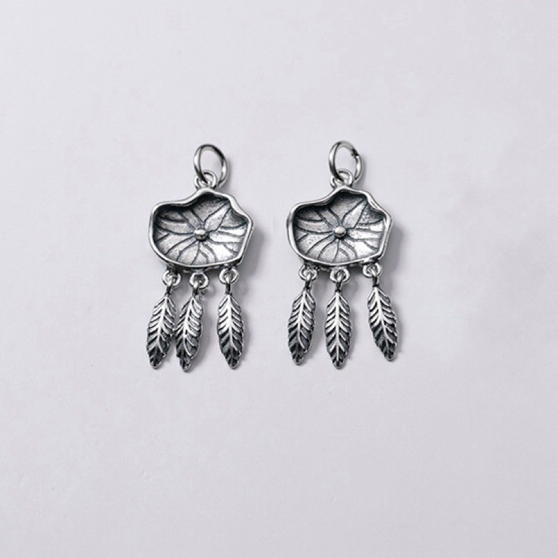 [SIÊU RẺ] Charm bạc lá sen cực xinh - bạc loại 1 siêu đẹp PH204
