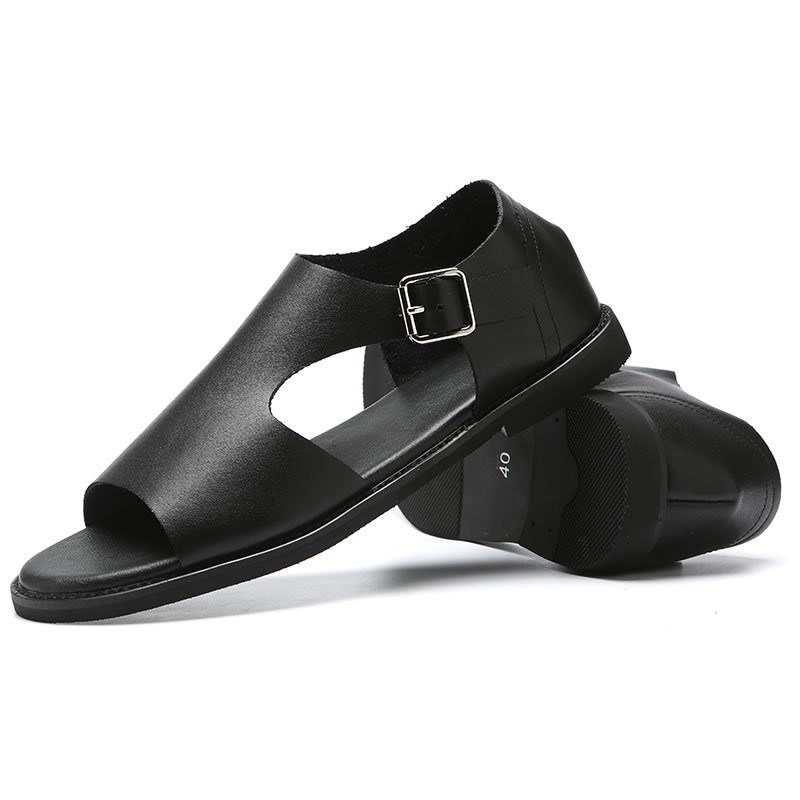 GIẦY SANDAL  DA THẬT Phong Cách Roman Thời Trang Mùa Hè