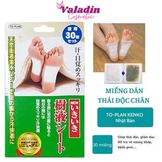Dán chân thải độc nhật bản toplan 30 miếng | miếng dáng thải độc chân kenko nhật bản