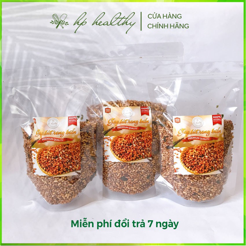 500G Gạo lức ( lứt ) sấy rong biển giảm cân giòn ngon HP healthy | BigBuy360 - bigbuy360.vn