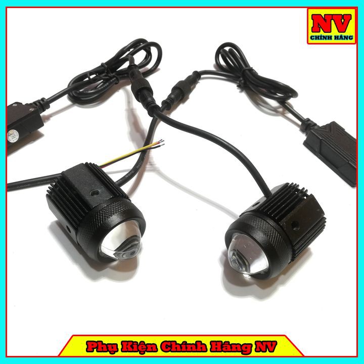 Đèn Trợ Sáng Bi Cầu 2 Chế Độ Siêu Sáng Cos Vàng Pha Trắng - Hàng Loại 1