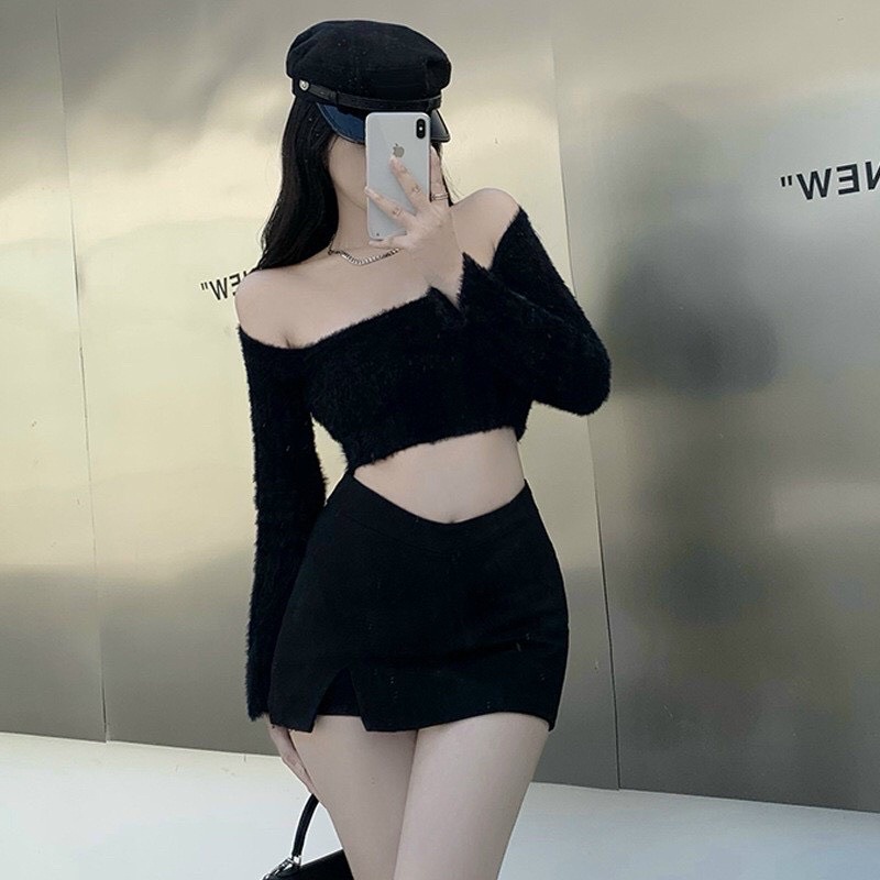 [RẺ NHẤT+HOT] CHÂN VÁY DÁNG CHỮ A NGẮN LƯNG KIỂU V (CÓ LÓT TRONG) CHIZISHOP CV100