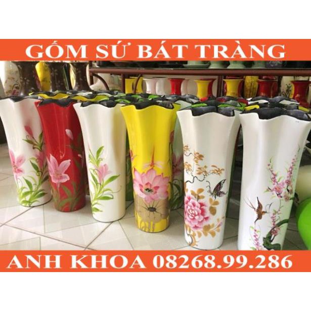 Lọ Hoa Sơn Mài - Gốm sứ Bát Tràng Anh Khoa