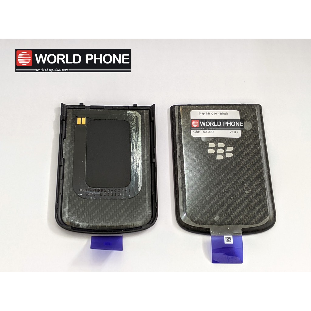 [Mã ELFLASH5 giảm 20K đơn 50K] Nắp lưng BB Blackberry Q10 Đen Zin chính hãng