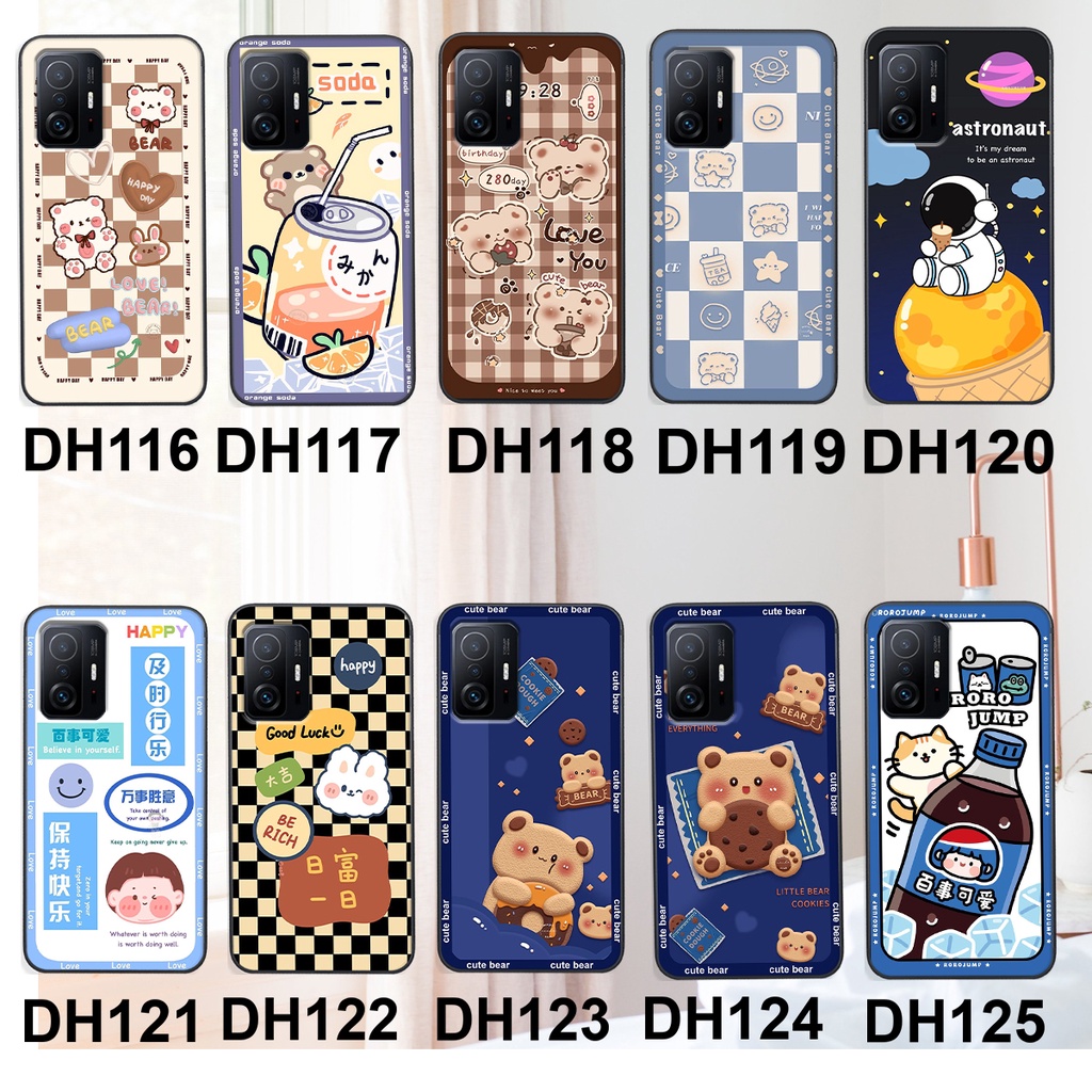 Ốp lưng Xiaomi MI 11T / MI 11T PRO in hình 3D GẤU cute be@r, soda, happy day cực hot ,thời thượng