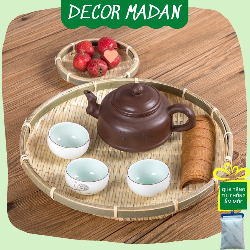 Mẹt Tre Tròn Mini Size14-16-18cm mẹt đựng đồ ăn Nhật Bản,hạt hướng dương, đồ ăn vặt quán cafe - MADAN