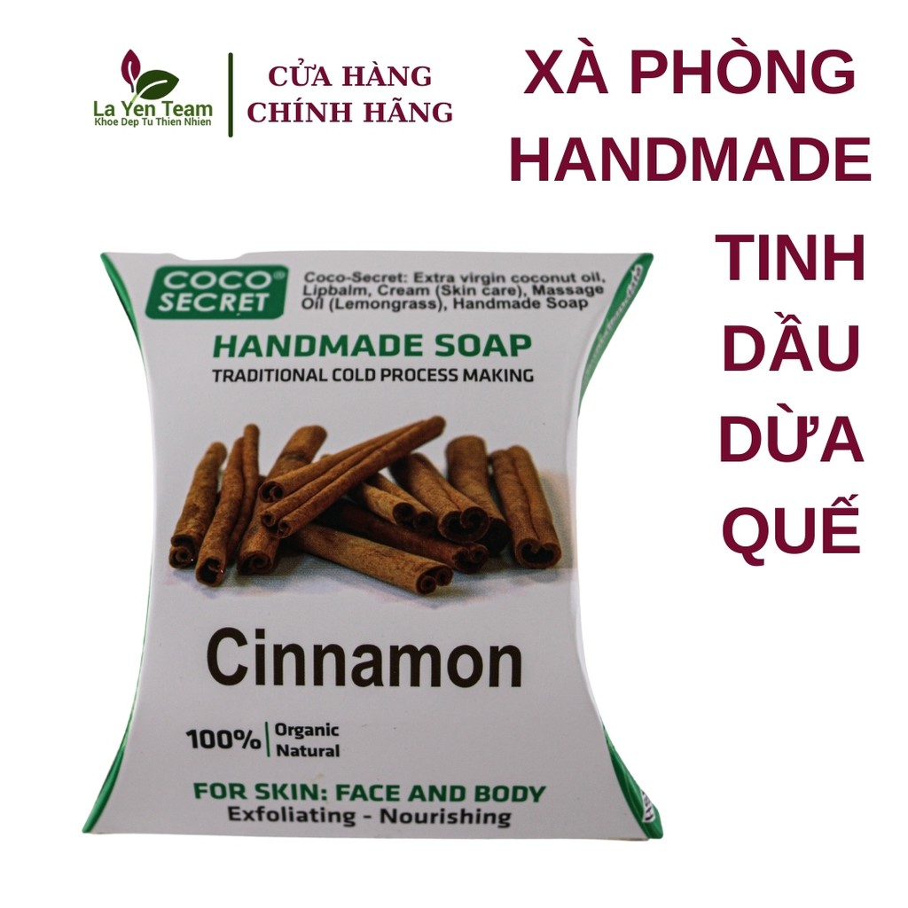 Xà Phòng Tinh Dầu Dừa Hand-Made  Coco-Secret Dưỡng ẩm và tẩy tế bào chết cho da 110g | BigBuy360 - bigbuy360.vn