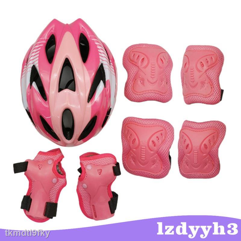 Hàng Mới Bộ 7 Miếng Đệm Bảo Vệ Đầu Gối Và Khuỷu Tay Cho Bé Khi Đi Xe Đạp / Trượt Ván