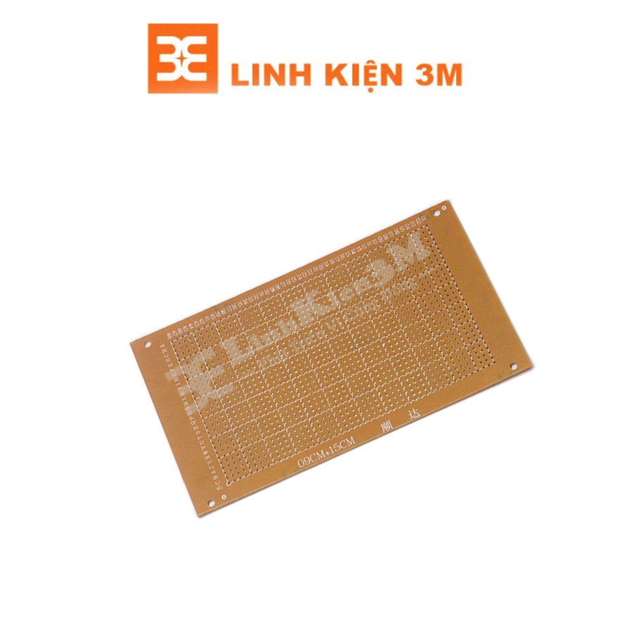 Bộ 2 Tấm PCB Phíp Đồng Đục Lỗ 9x15Cm (nâu)