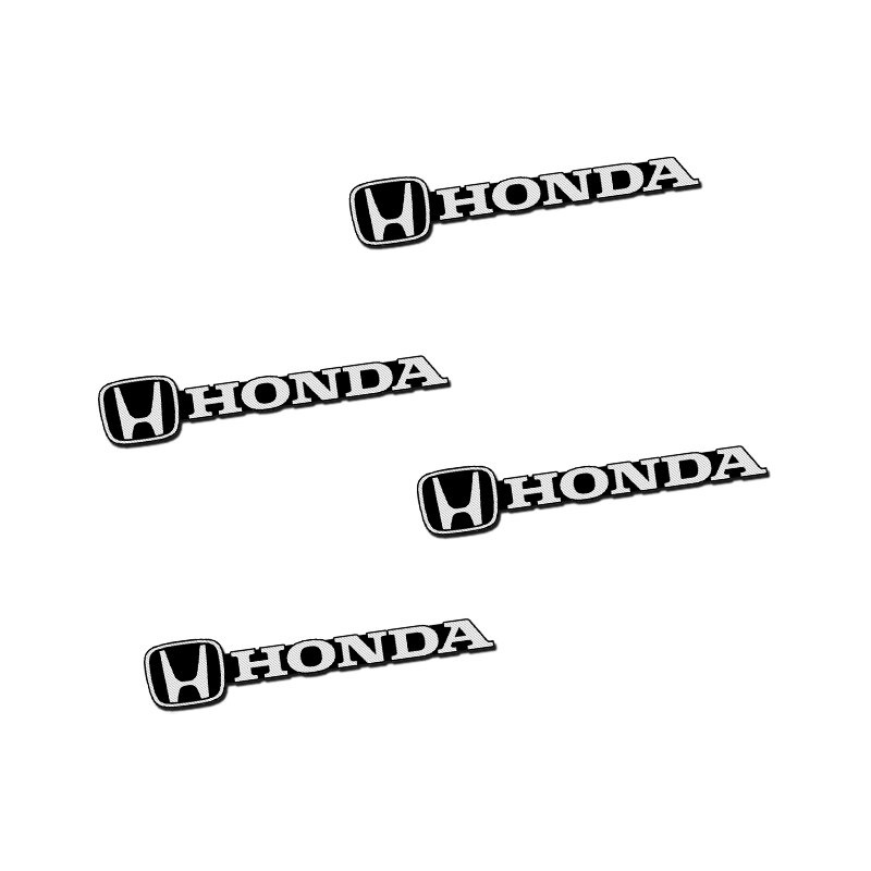 Bộ 4/8 Miếng Dán logo Xe Hơi Honda TYPE-R Mugen Bằng Hợp Kim