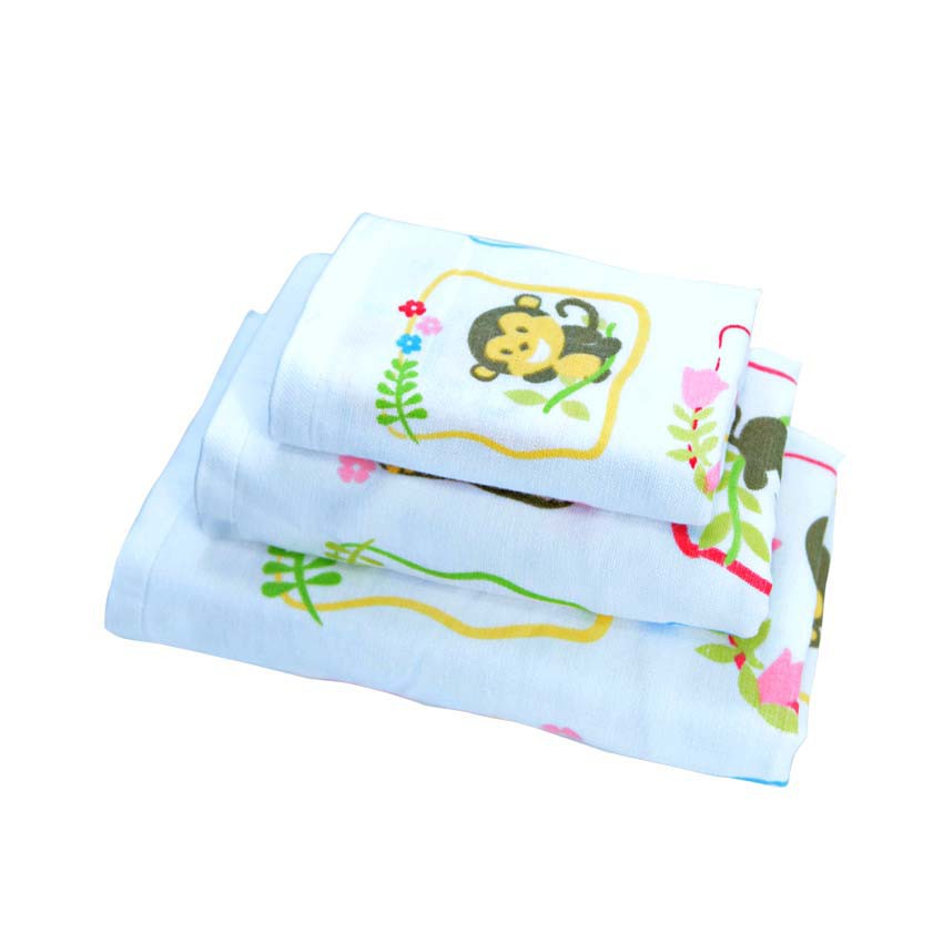 [Mã BMLTB35 giảm đến 35K đơn 99K] Khăn Tắm Trẻ em Mollis Cotton 2 lớp BM6A 50x100cm