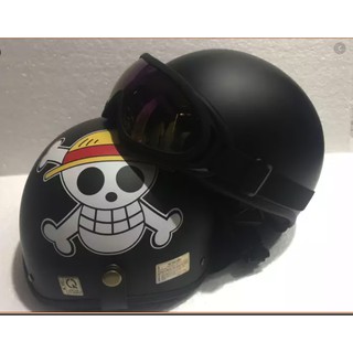 [Top bán chạy] Freeship COMBO Nón ( Mũ ) nửa đầu 1/2 Mũ rơm/  onepiece/ đảo hải tặc + Kính uv 400 / uv400