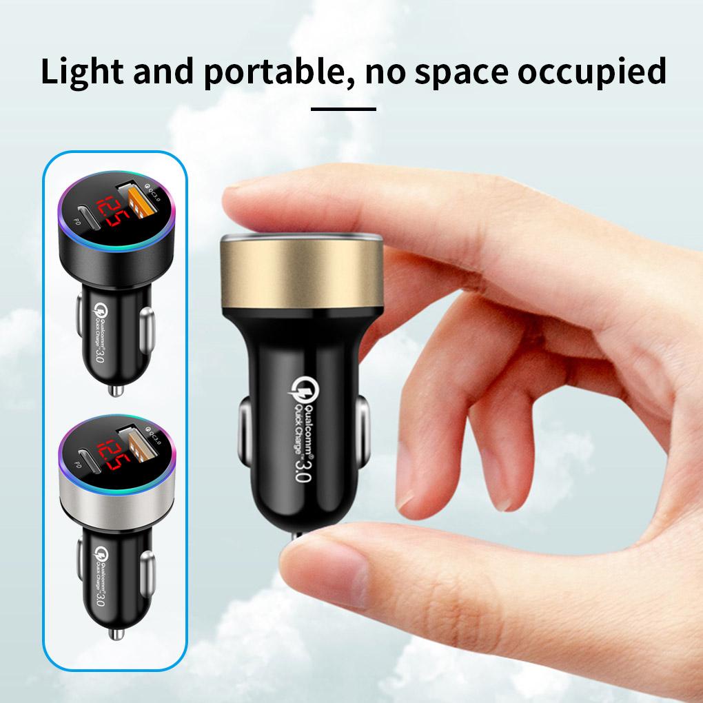 Tẩu Sạc Điện Thoại / Máy Tính Bảng 36W USB Type-c Cho Xe Hơi