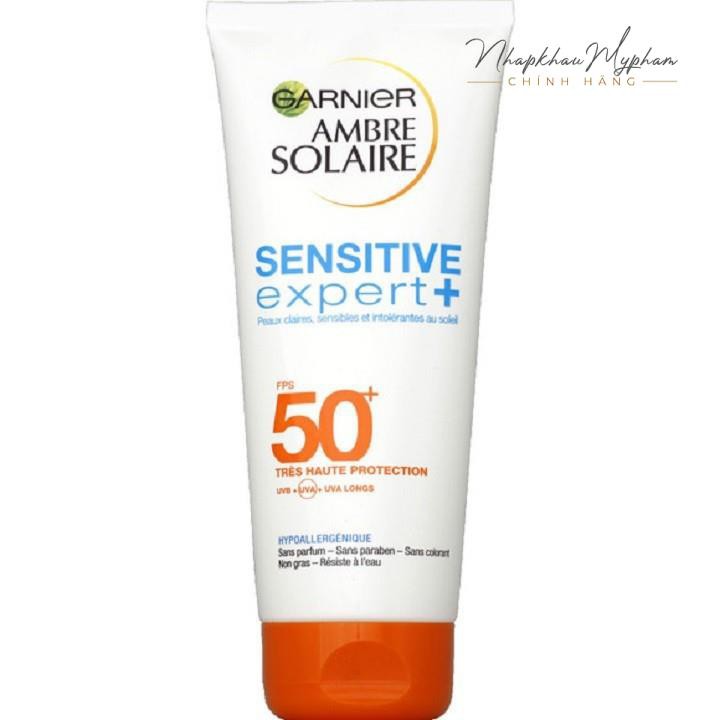 [Auth] Kem chống nắng Garnier Ambre Solaire Sensitive Expert SPF 50+ 200ML