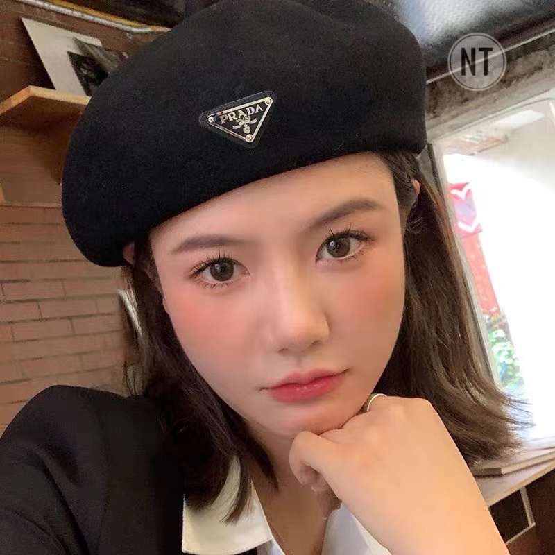 Mũ nồi prada viền da