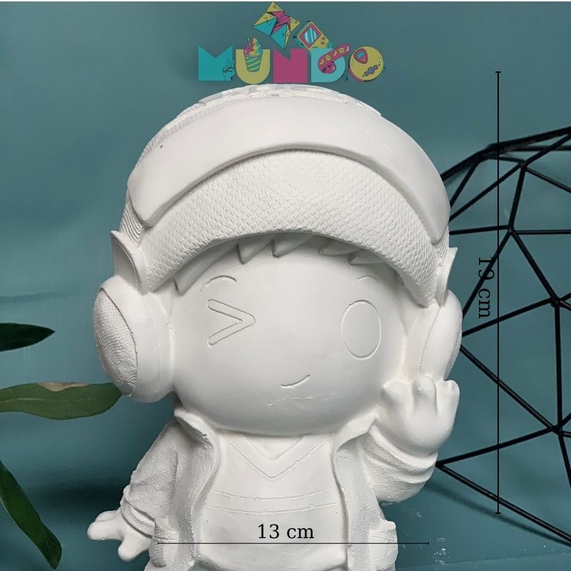 Tượng tô màu cao cấp SIZE XXL BOYFREE, tượng thạch cao MUNDO