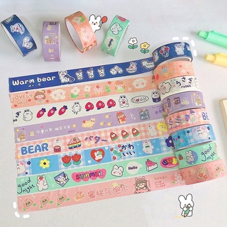 Cuộn băng keo giấy washi tape hình dễ thương trang trí sổ