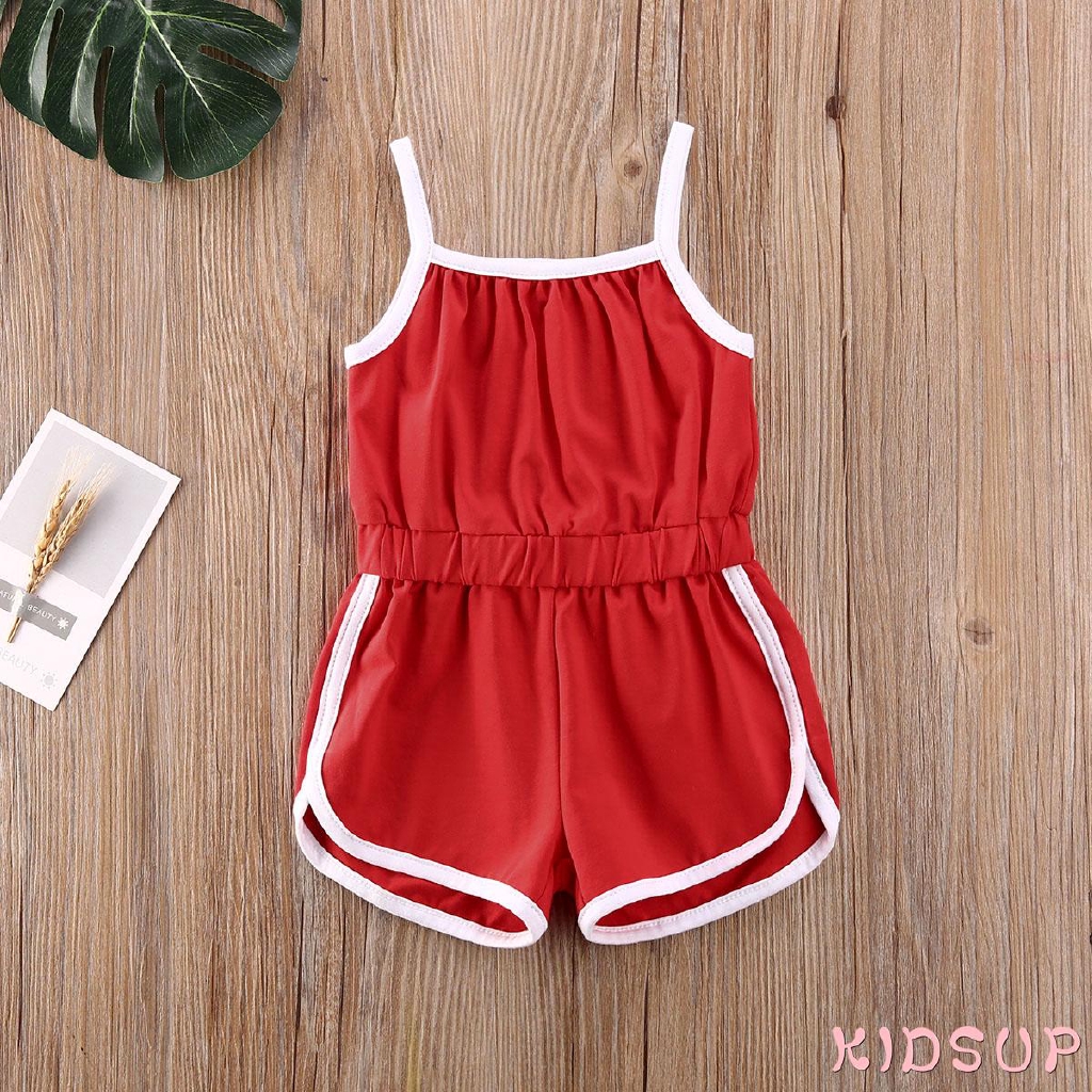 Jumpsuit Sát Nách Cho Bé Gái 1-5 Tuổi