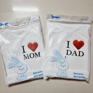 Set 2 bộ sơ sinh Mom+ Dad siêu cute