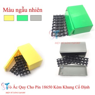 Vỏ Ắc Quy Cho Pin 18650 Kèm Khung Cố Định