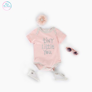 Bộ Body Cho Bé Gái Mùa Hè 100% Cotton Màu Hồng Paste Dễ Thương