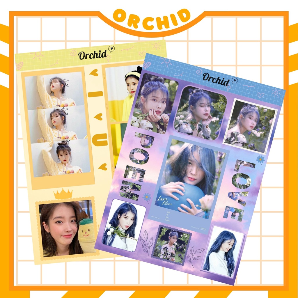 Sticker nhãn dán IU Lee Ji Eun